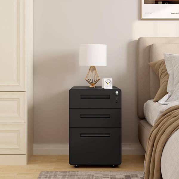 Aktenschrank Hanna Schwarz - Metall - 40 x 58 x 51 cm