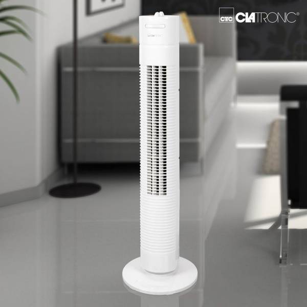 Turm Oszillierender Ventilator  TVL 3770 Weiß - Kunststoff - 22 x 78 x 22 cm