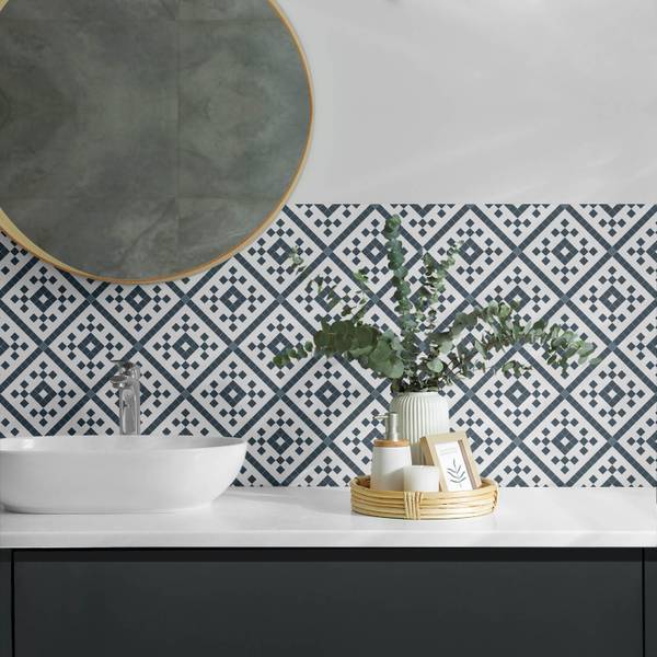 Klebepaneele Geo Rauten-Stil 100 x 50 cm