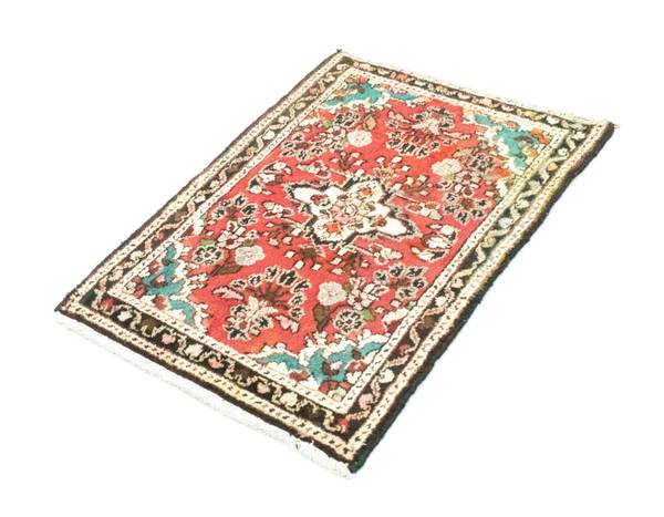 Orientteppich Nomadic Rot - Wolle - 64 x 1 x 97 cm