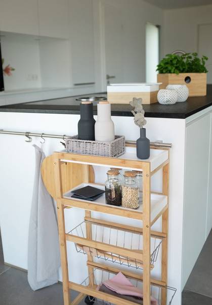 Panier de rangement Gris - Papier - 14 x 7 x 20 cm