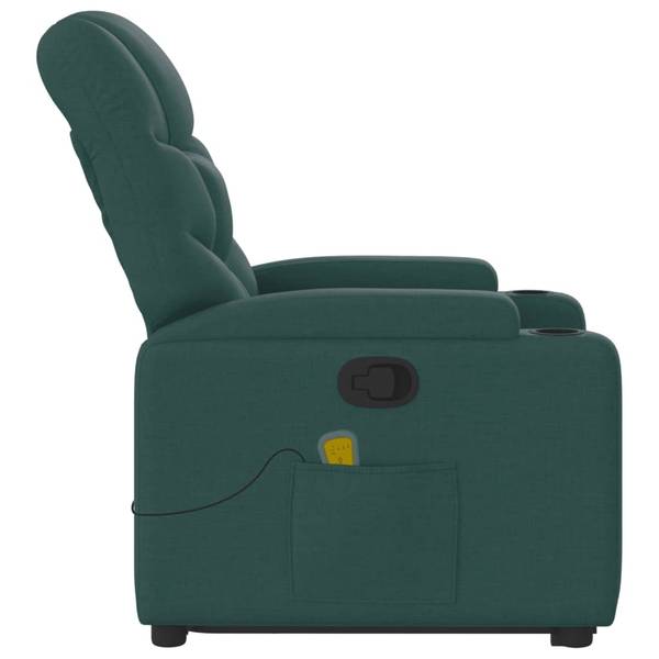 Fauteuil inclinable de massage 3032386-2 Vert foncé