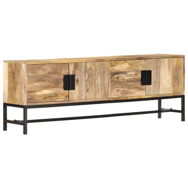 TV-Schrank D519 Braun - Massivholz - 30 x 50 x 140 cm