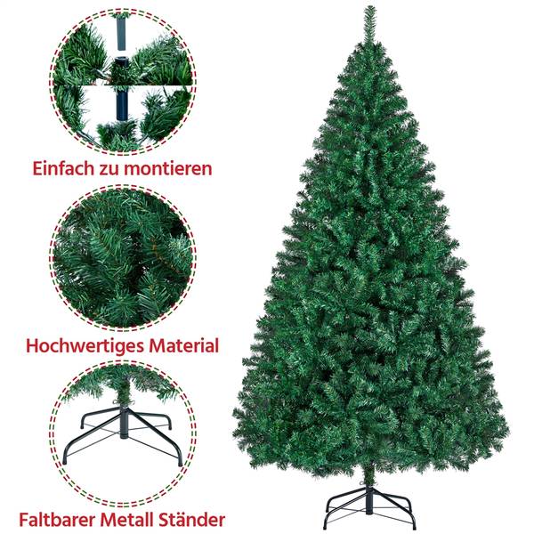Künstlicher Weihnachtsbaum ARB08 Grün - Kunststoff - 128 x 219 x 128 cm