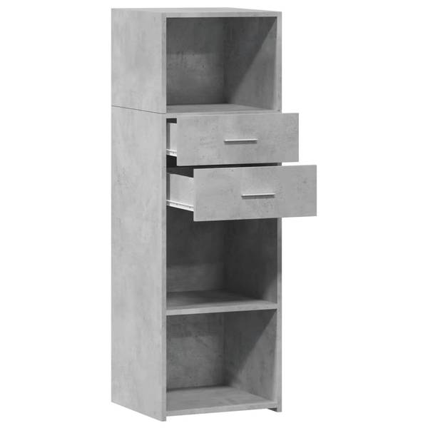 Highboard DE1373 Grau - Holzwerkstoff - 40 x 124 x 43 cm