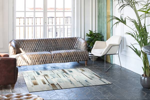 Tapis Patchwork 21717 Beige Peau 160 x 230 cm