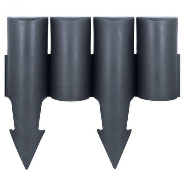 Gartenpalisade SET147 Grau - Kunststoff - 5 x 23 x 500 cm