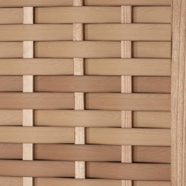Paravent 2020 Schwarz - Holz teilmassiv - 120 x 170 x 2 cm