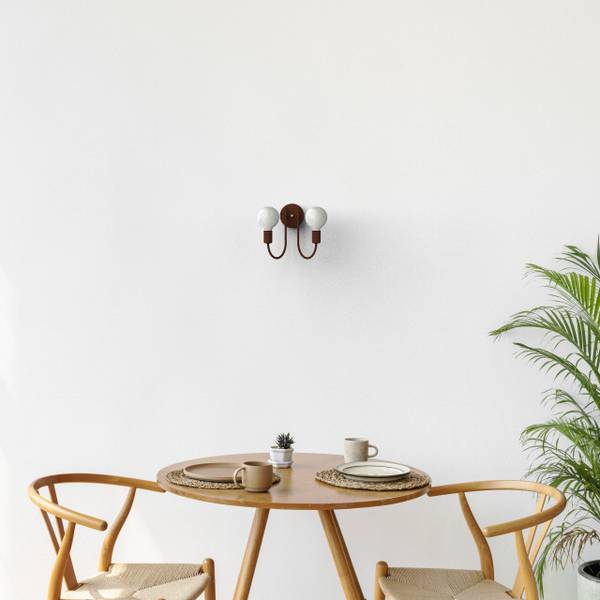 Wandleuchte Classic Braun