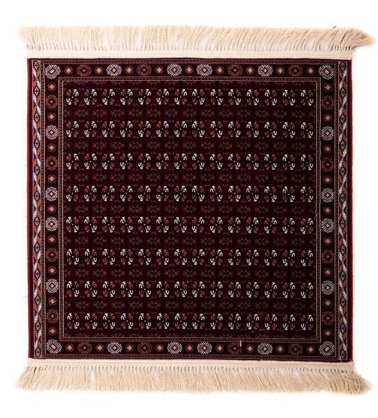 Orientteppich Afghan Mauri Rot - Naturfaser - 100 x 1 x 100 cm