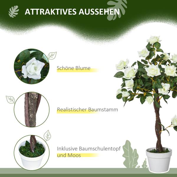 Kunstpflanzen 844-340WT Weiß