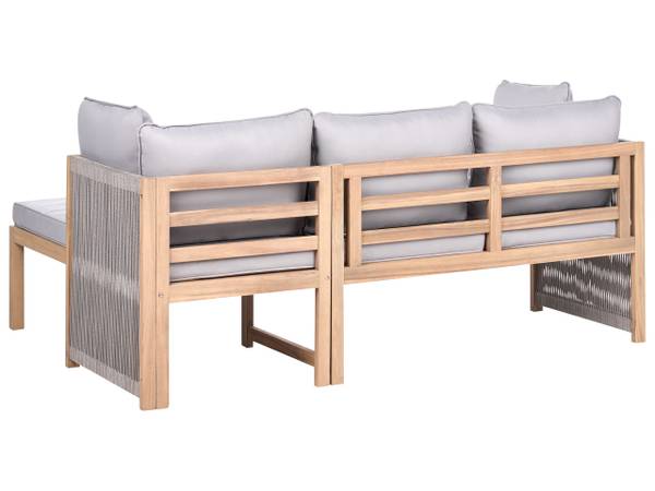 Set de jardin ARABBA Marron - Gris - Bambou - 111 x 82 x 111 cm