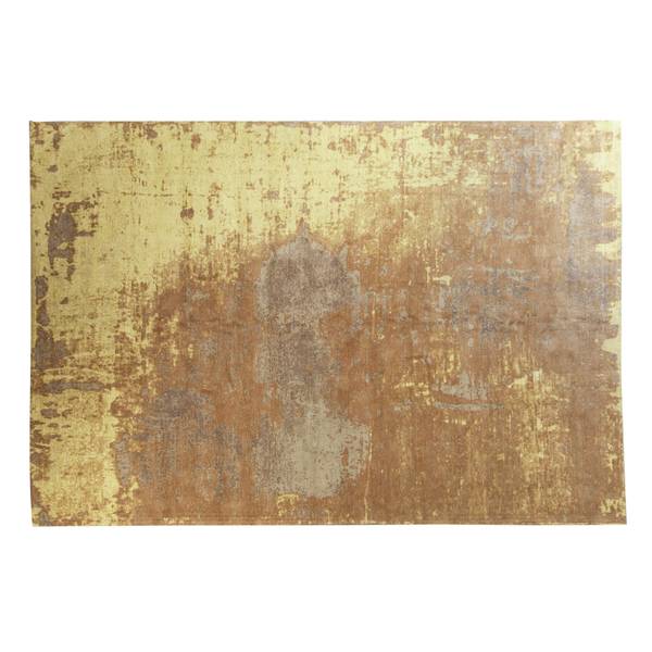 Teppich MODERN ART XXL Braun - Gelb - Mischgewebe - Baumwollstoff - Polyester - 350 x 1 x 240 cm