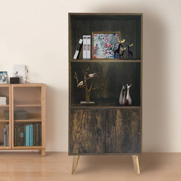 Regal JUNZIS18 Braun - Holzverbundwerkstoff - 60 x 120 x 30 cm