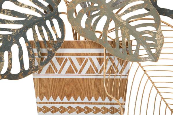 Wanddekoration Vaso Metall - 6 x 63 x 54 cm