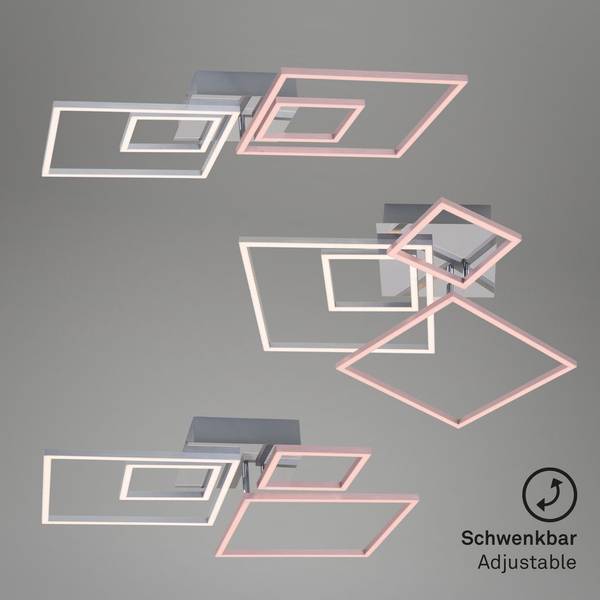 LED-Deckenleuchte  Frame Polycarbonat / Stahl - 1-flammig