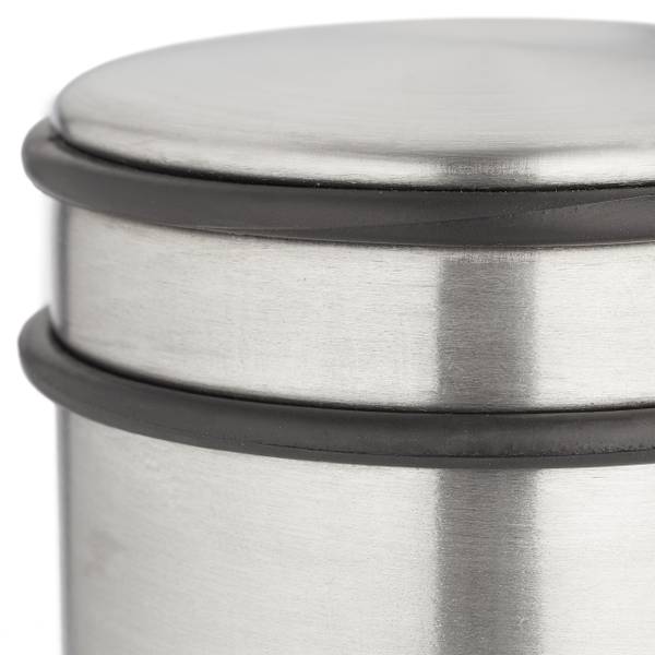 Edelstahl Türstopper 4er Set Schwarz - Silber - Eisen - 9 x 8 x 9 cm