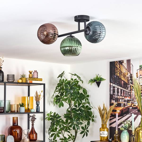 Deckenleuchte Fossobiubo Blau - Kupfer - Grün - 34 x 34 x 35 cm