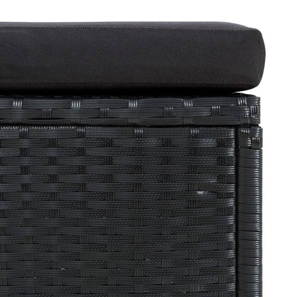 Garten-Sofa-Set 3005114 6-teilig Schwarz