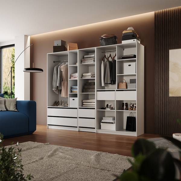 Kleiderschrank Elmo 60710 Reinweiß - 50 x 50 cm