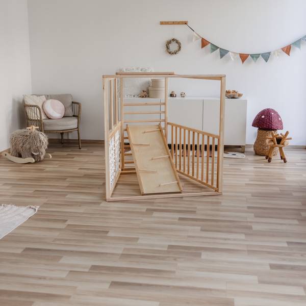 Doppelseitige Rutsche CLRU010 Beige - Birke - 38 x 6 x 110 cm