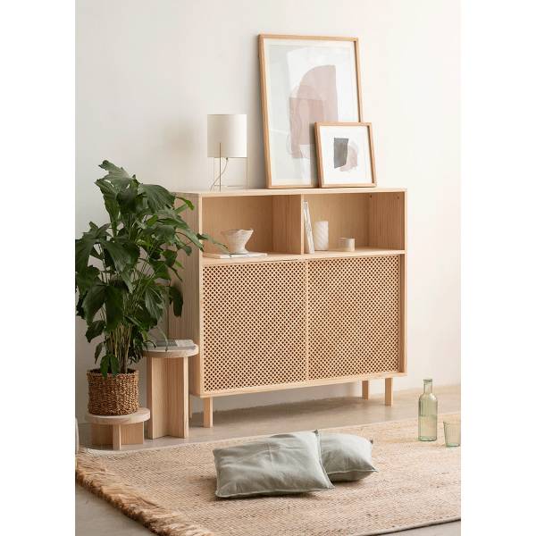 Sideboard Cadaqués Unlackiert Braun - Kiefer - 120 x 113 x 35 cm