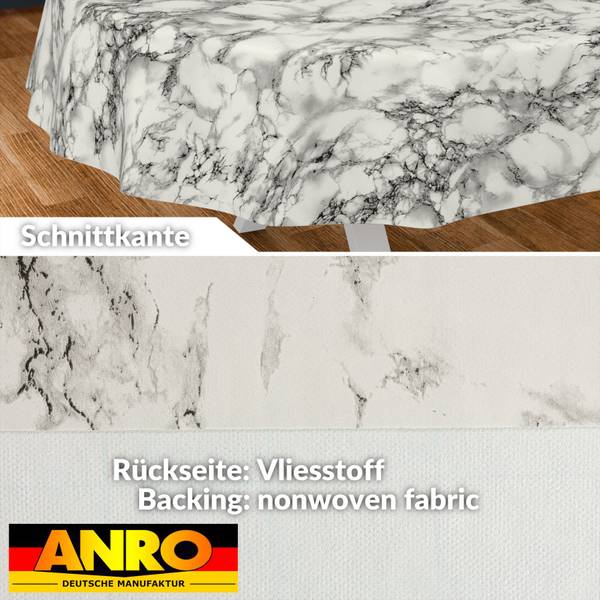 Wachstuchtischdecke Naturel Marmor Tiefe: 220 cm