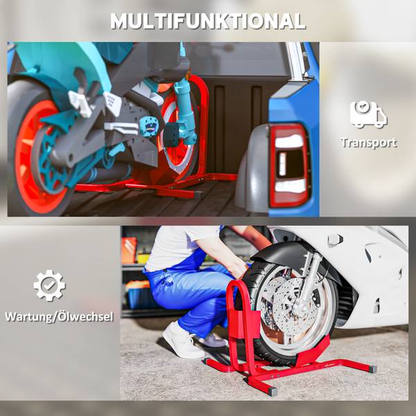 Motorradständer AA0-057V00RD Rot - Metall - 55 x 43 x 60 cm