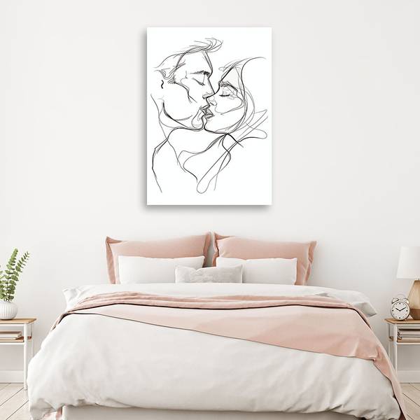 Wandbild kuss 40 x 60 cm