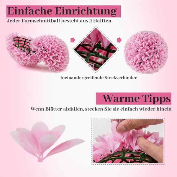 Dekopflanze TL32495 Pink