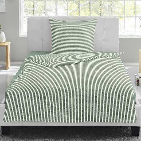 Bettwäsche Grün - Textil - 155 x 1 x 220 cm
