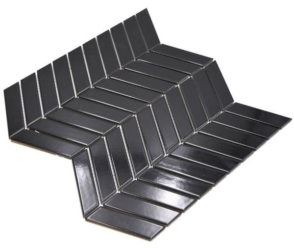 Mosaikfliesen 24-EV39 Schwarz - Keramik - 29 x 29 x 29 cm