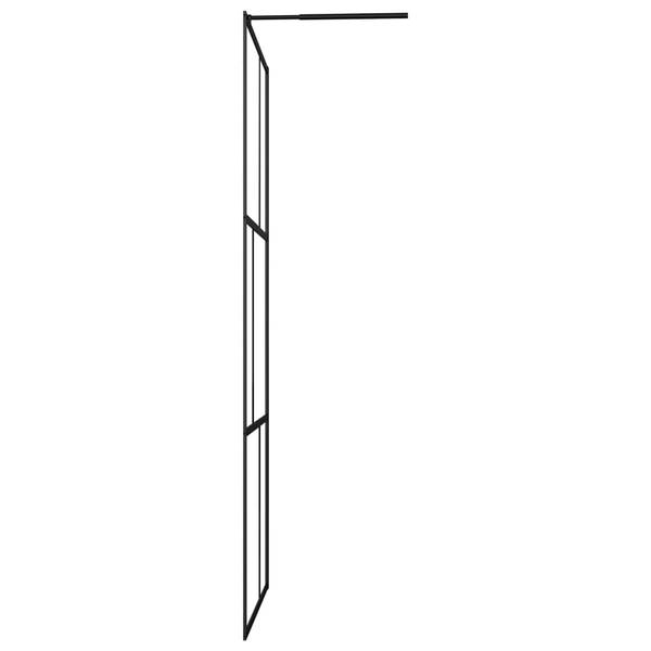 Duschwand 3006480 Schwarz - Breite: 100 cm