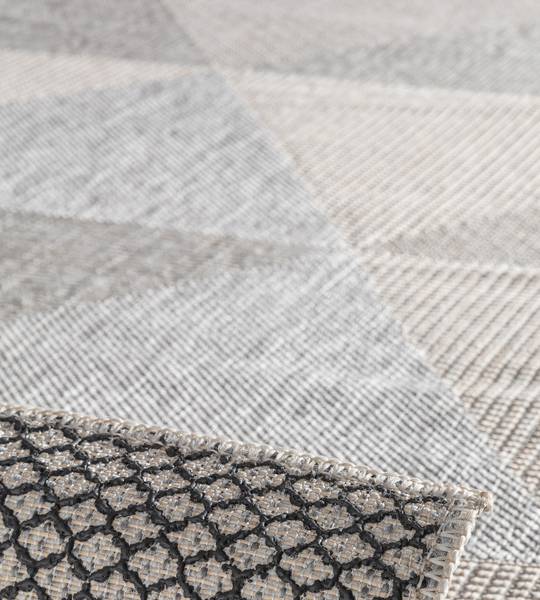 Out-Indoor - Triangle Silber - 80x220cm Grau - Polypropylen - 80 x 1 x 220 cm