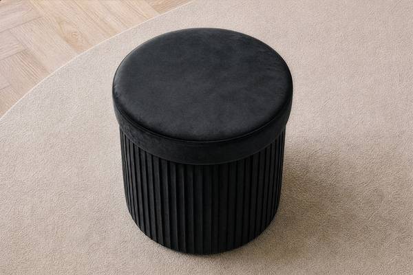Sitzhocker ÉLAN Schwarz