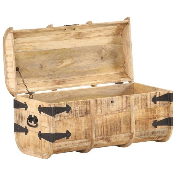 Coffre de rangement 320374 (lot de 2) Marron - Manguier - 50 x 29 x 26 cm