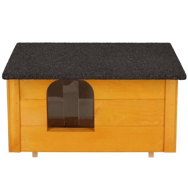 Katzenhaus DH001 YELLOW Gelb - Massivholz - 39 x 30 x 54 cm