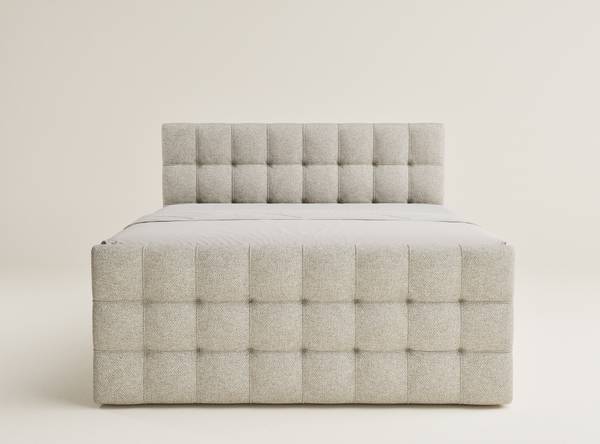Lit à sommier Serene Beige - Largeur de la surface de couchage : 180 cm
