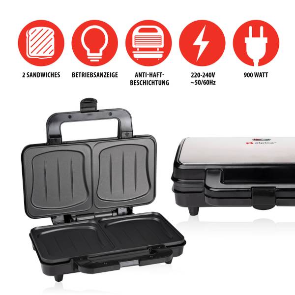 Sandwichmaker MEALTO533007 Silber - Metall - 29 x 10 x 25 cm