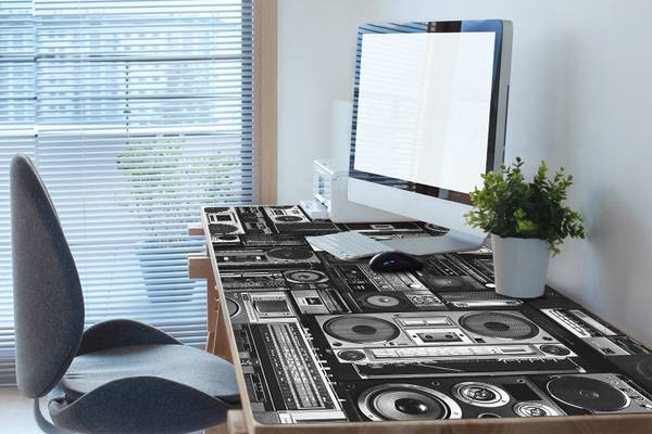 Tischmatte Kaset Grau - Polyester PVC - 90 x 45 x 1 cm