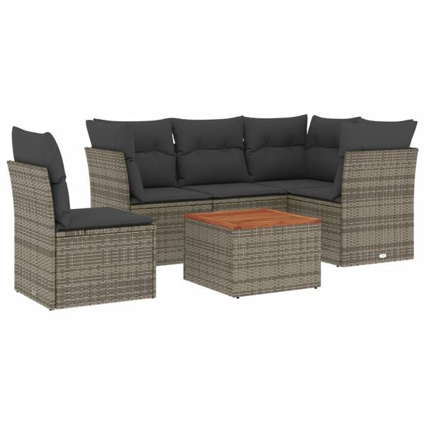 Garten-Lounge-Set 3035646-3 (6-teilig) Grau