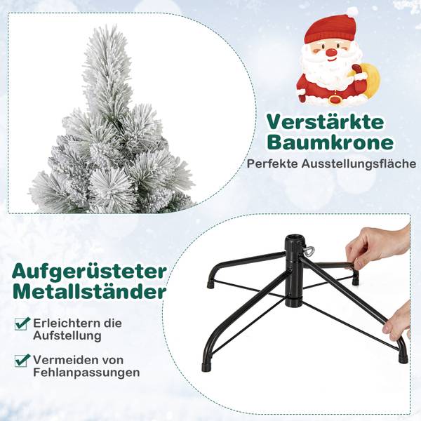Weihnachtsbaum OY46960 Grün - Kunststoff - 88 x 210 x 88 cm