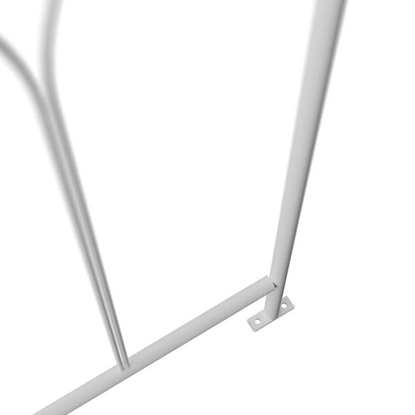 Rosenpavillon Metall Weiß - Stahl - 211 x 269 x 211 cm