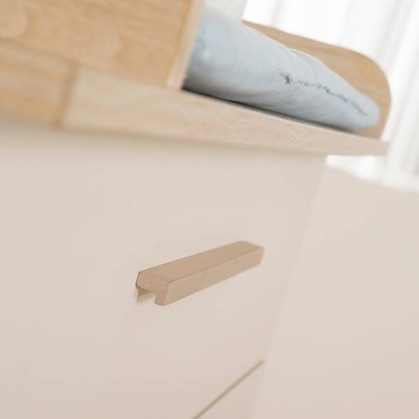 Babyzimmers-Set Sidney 2-teilig Beige - Holzwerkstoff