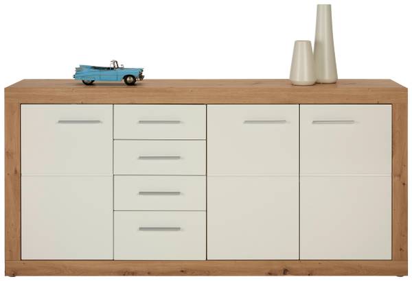 Sideboard MALTA Braun - Weiß - Holzwerkstoff - 179 x 86 x 40 cm