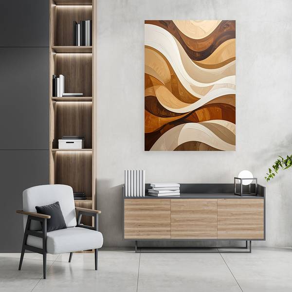 Canvas schilderij Lijnen 70 x 100 cm