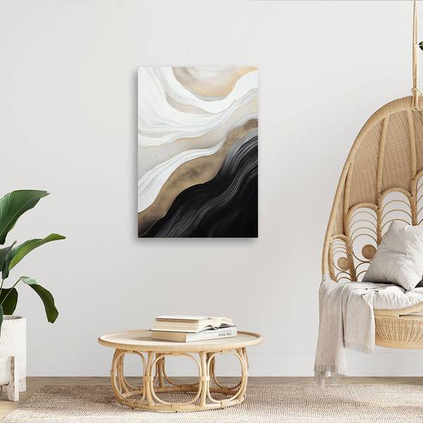Wandbild wellige komposition 60 x 90 cm