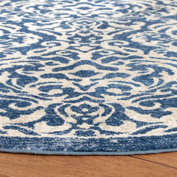 Innenteppich Ophelia BRENTWOOD Blau - Grau - Textil - 201 x 1 x 201 cm