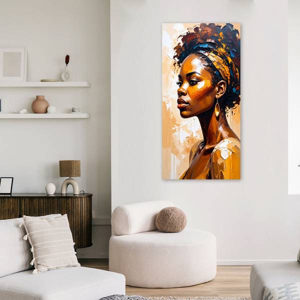 Canvas schilderij Vrouw 40 x 80 cm