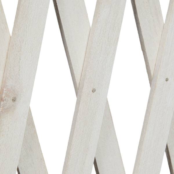Rankgitter Holz ausziehbar Weiß